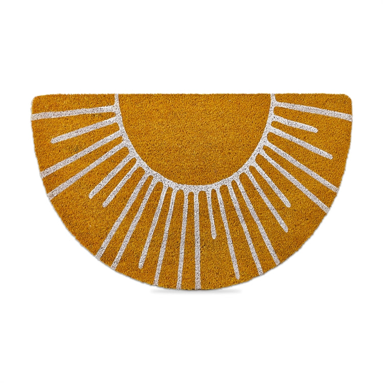 Sunshine Shaped Coir Doormat