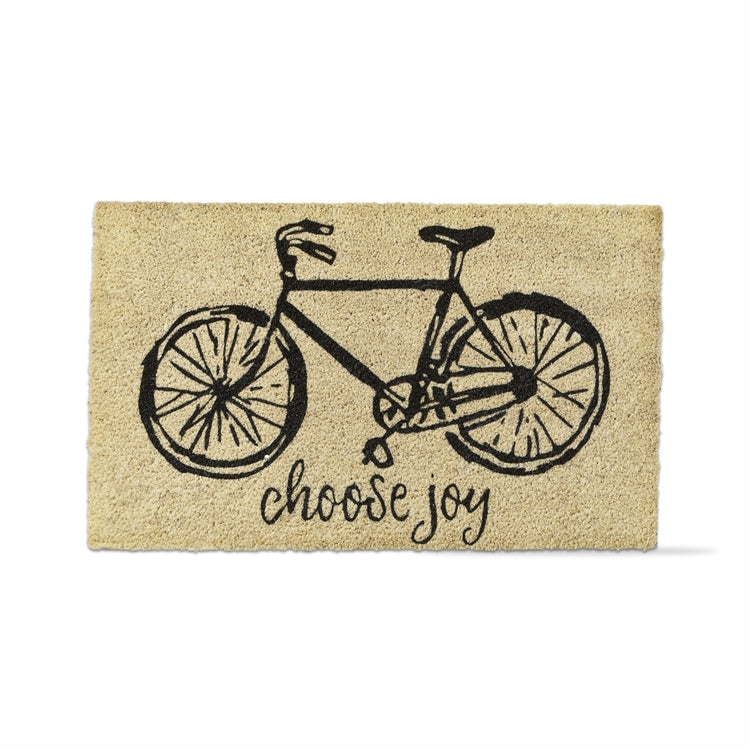 Bike "Choose Joy" Coir Doormat - Black