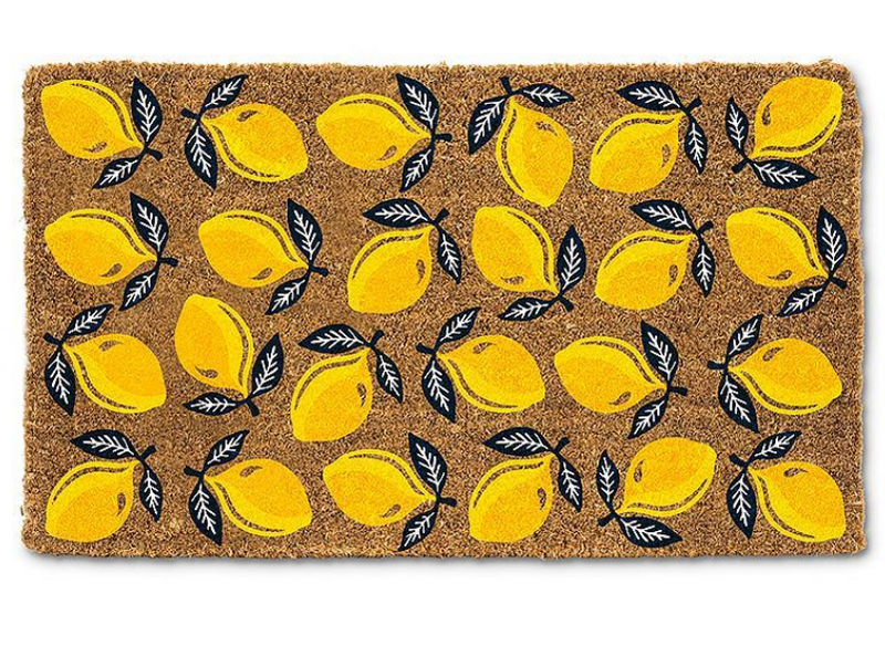 Allover Lemons Coir Doormat - 18" x 30"