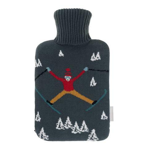 Sophie Allport Knitted Hot Water Bottle- Skiing