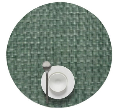 Chilewich Mini Basketweave Round Table Mat Assorted - 15"