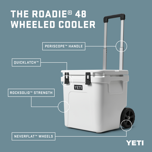 YETI Roadie 48 Hard Cooler W/Wheels